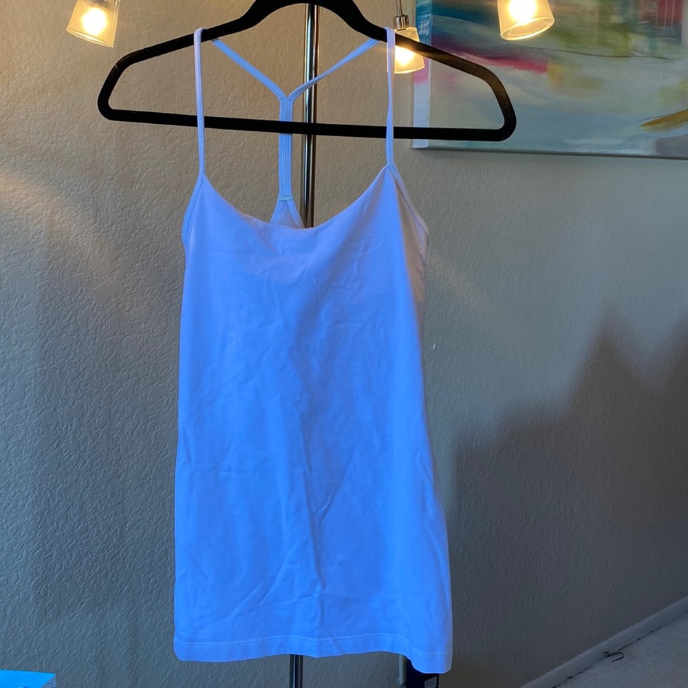 Lululemon racerback tank, activewear with shelf bra